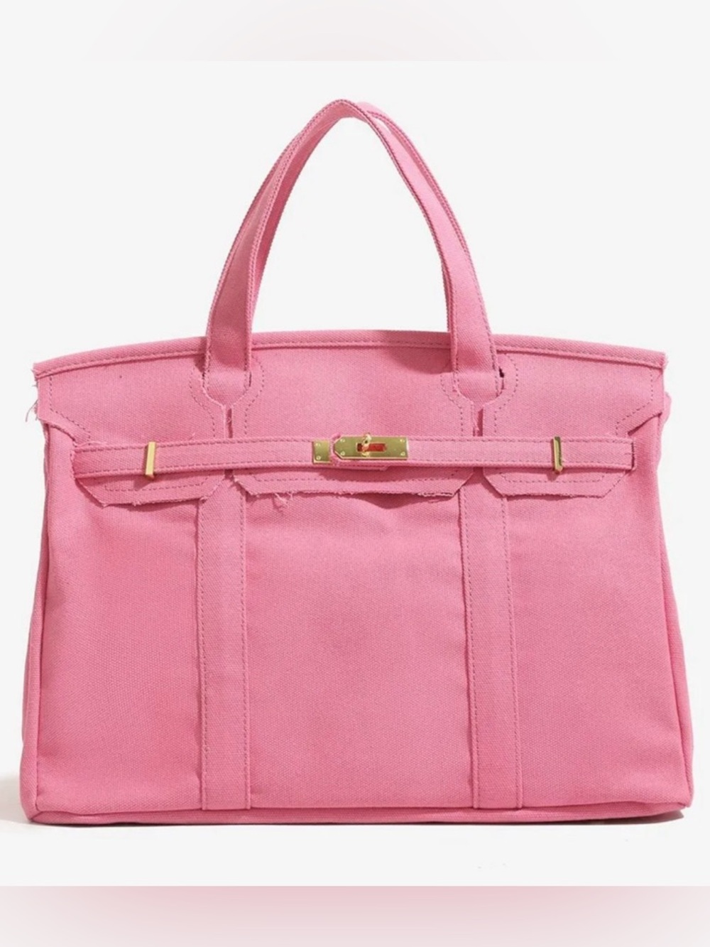 Boatkin Canvas Tote Bag in Pink